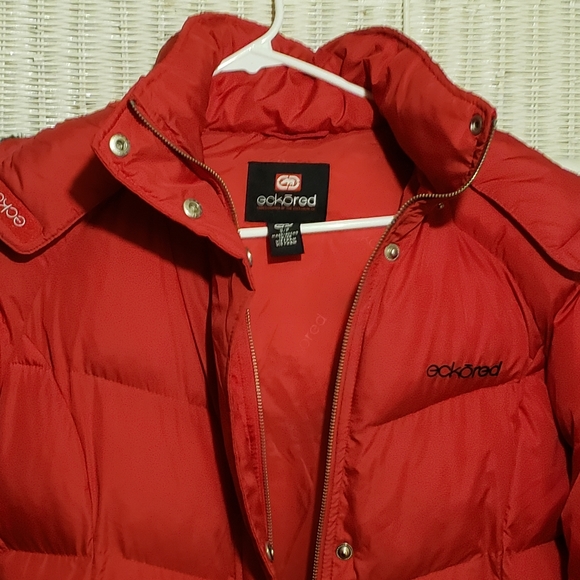 Eckōred Women's Winter Puffer Coat Heavy Warm Long Jacket With Fur Hood Size SP - Picture 13 of 16